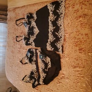 NWT PLUS SZ 3 PIECE WACOAL EMBRACE LACE UNDERGARMENT SET